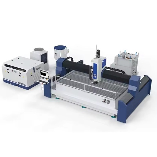 HEAD 5 Axis MP-E Series Gantry Waterjet HEAD3020SA High Stability Bed Heavy Duty Cutting 200mm Metal Ergonomic CNC System