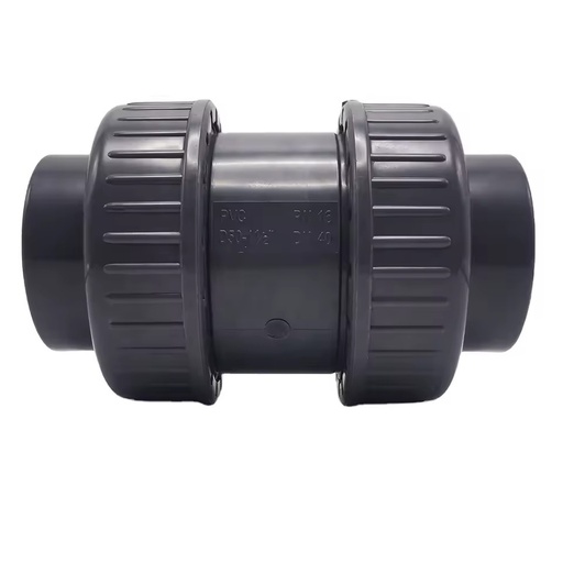 High Quality Plastic Check Valve Water Treatment Manual Power OEM Directly Factory Double Union Check Valve