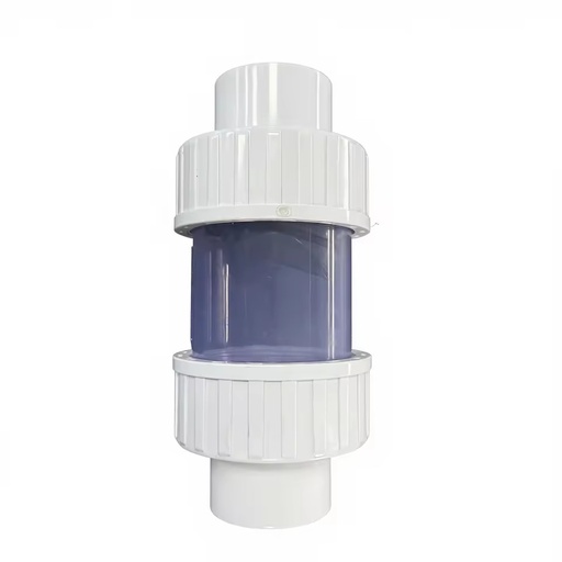 Swimming Pool Water Check Valve - PVC True Union Spring Swing Type ANSI Standard Non-Return Valve for Manual Water Flow Systems