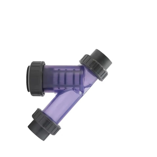 High Performance Water Filtration System for Efficient Strainer Filters PVC Transparent Y Strainer Filter