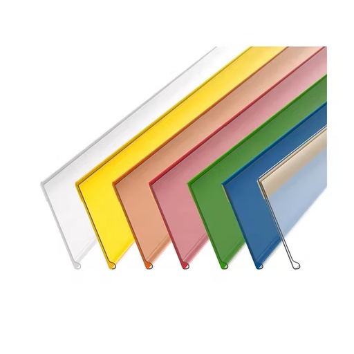 Wholesale Custom Plastic Pvc Colorful Shelf Price Tag Data Strip Label Holder for Supermarket