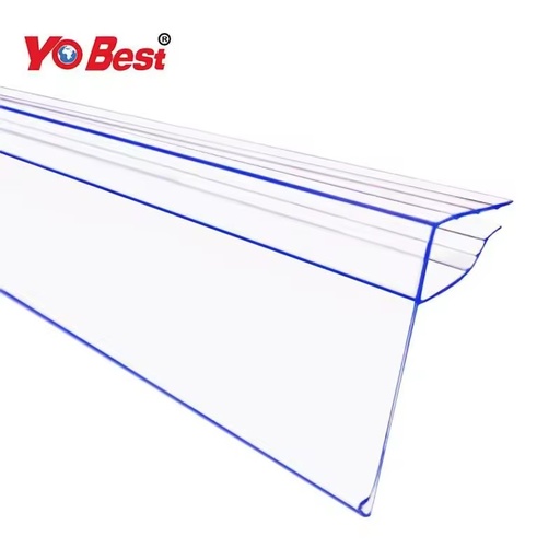 PETG Data Strip PVC Sign Holder clear Vinyl Price Tag Poster Hanger Display Hook Pop Clips Label Holder Fixtures Displays