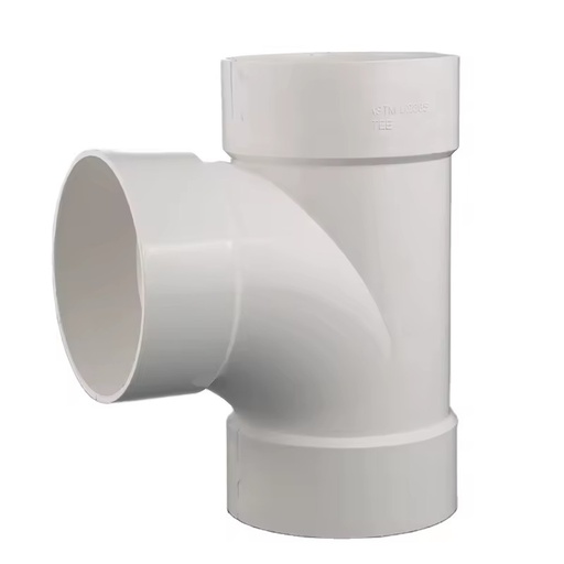 Factory Superior Quality Pvc Sewer Pipe 6 Inch to 2 Inch DWV Straight Tee Joint Plastic Pipe Fitting