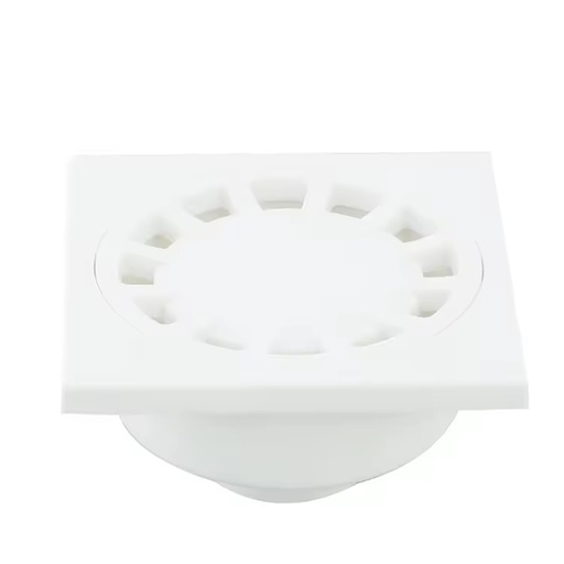 PVC Bathroom Floor Drain Cover Grate White 50mm 75mm 110mm Custom Size Anti-Clog for Shower SAM
