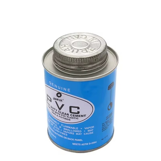 SAM- PVC Pipe Cement Glue ASTM D2564 250ml-946ml Strong Bond for PVC CPVC Pipe Fittings Plumbing Water Supply