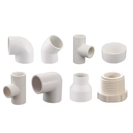 SAM- PVC Pipe Fitting ASTM D2665 Sanitary Sewage Bathroom Plumbing DWV Drainage System Connector Schedule 40 White Plastic
