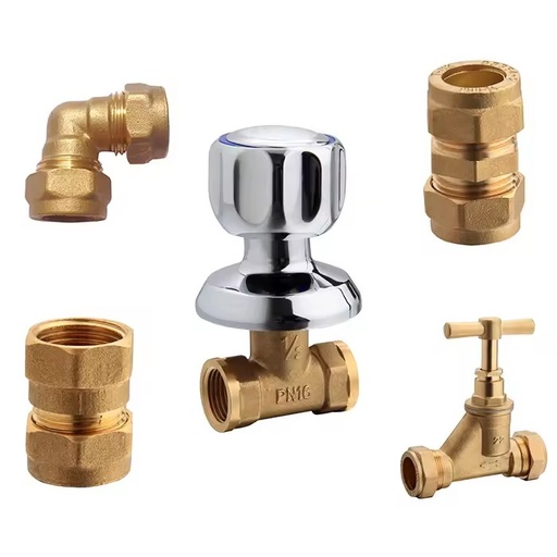 Forged Brass Ball Valve 1/2" Stop and Waste Valve for Plumbing Water Supply System SAM