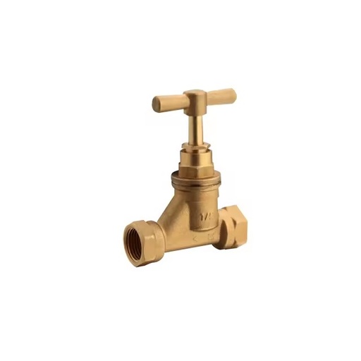 Brass Angle Stop Valve 1/2" BSP Compression for Toilet Bathroom Under Sink Water Supply Shut-off SAM