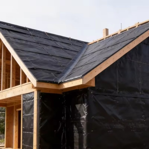 Heavy Duty Windproof Vapor Permeable House Wrap Polypropylene Breathable Membrane for Residential Building Wall Protection