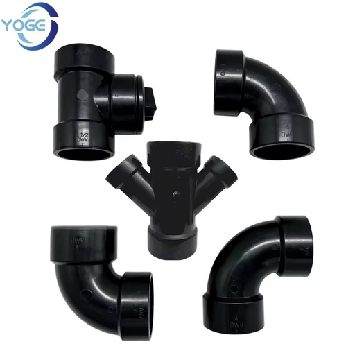 High Quality Bathroom Fittings ASTM D2661 ABS Pipe Fittings DWV for Drain Waste and Vent Abs Pipe Fittings