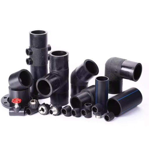 HDPE Plastic Pipe Fittings Male / Female Elbow for Water Thermal Plastic HDPE Pipe Fittings Butt Fusion Long Spigot Hdpe Fitting