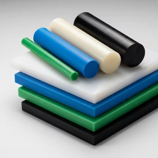 Engineering Plastic Sheets Rods Blocks POM PP UHMWPE Multi-Color Low Friction Wear Resistant Custom Size CNC Machining Service