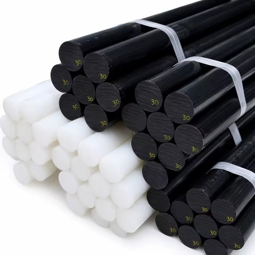High Quality POM Rod Acetal Plastic Rod 4-400mm Diameter Bar Polyoxymethylene White Black Hard POM-C POM-H