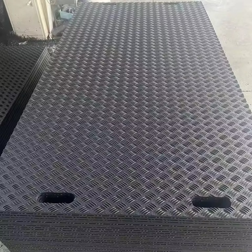 Black Color Wear-Resistant Compression-Anti-Skid Temporary Ground Protection Mat