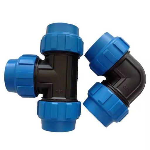 High Quality PE PP Quick Connect Compression Reducing Tee Fitting for Agriculture Irrigation System Pipe Fittings