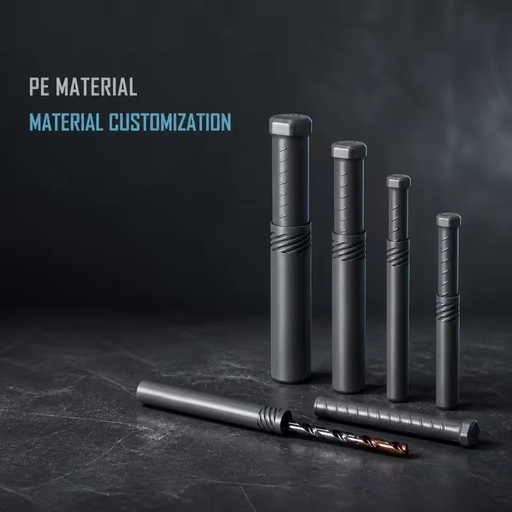 PE Plastic Square Telescopic Pack Tube for CNC End Mill Tool Storage Custom Packaging Box for Drill Bits