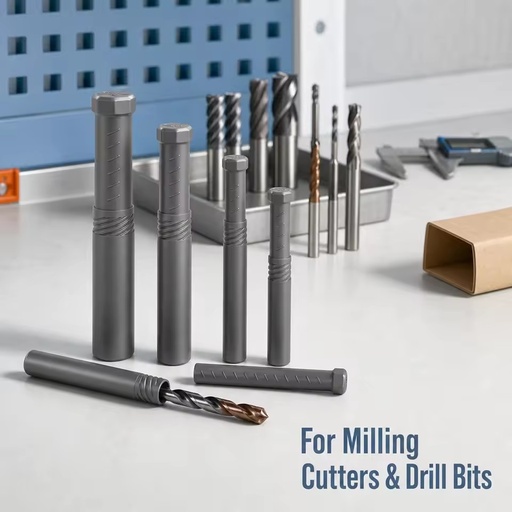 CNC Tools Cutter Head Storage Telescopic Box Round PE Packing Tube Tweaking Tube