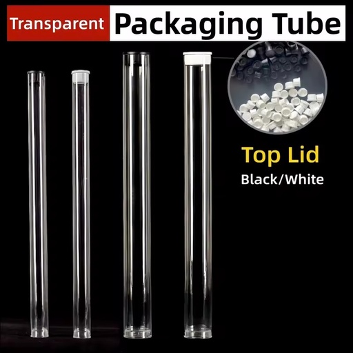 Wholesale Products in Bulk High Quality Plastic Clear Tubes Transparent PC Tube Gift Box Packaging with Lids for Gift Storage