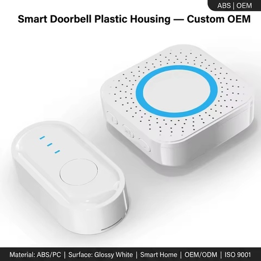 Precision Manufacturing Smart Doorbell Enclosure Product Prototype Making Custom Plastic Injection Molding Parts