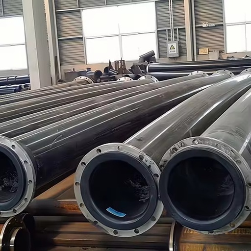 Uhmwpe Flange Adapter With Backing Ring Low Friction Mining Ore Slurry Pipe Fitting Smooth Bore Self Lubricating