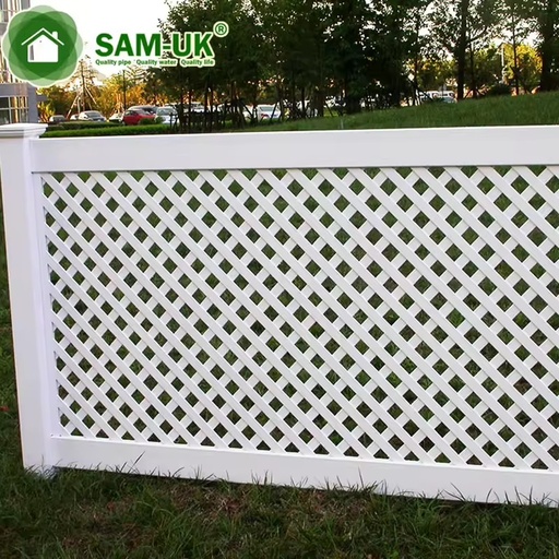 Cheap Pvc Fence Picket Vinyl Retractable Outdoor Trellis & Gates Pvc Privacy Panels for House Plastic Fence
