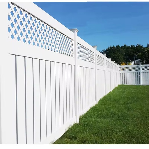 High Quality Easily Assembled Rot Proof Sustainable Plastic White PVC Cheap Vinyl Garden Fence Semi-Privacy Fence
