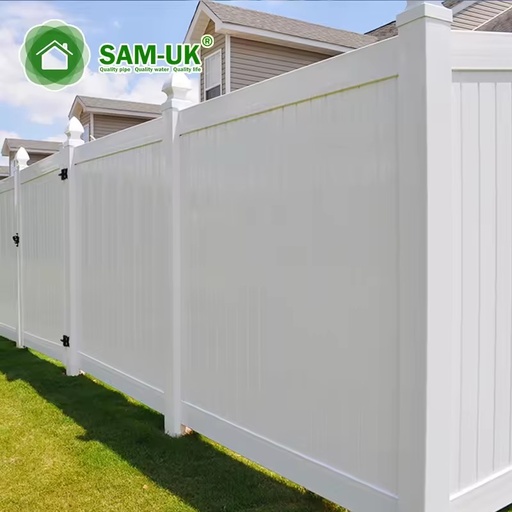 Sam- Garden Horticulture UV protection White Vinyl Pvc Vinal Privary Cheap Fence