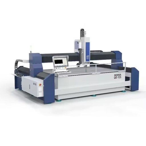 3 Axis MP-E Series Gantry Waterjet HEAD3020SA High Stability Bed Heavy Duty Cutting 200mm Metal Ergonomic CNC System