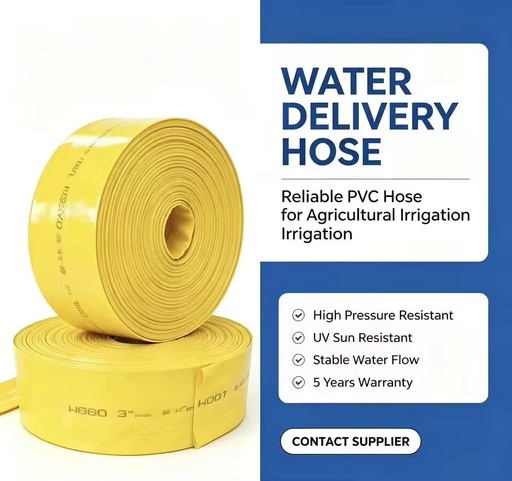 3 Inches Agriculture Lay Flat Water Hose Layflat Irrigation Hose Fishpond Drainage Pipe