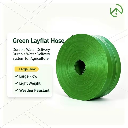 5 Years Warranty Anti UV Anti Aging PE Layflat Hose for Farm Agricultural Irrigation Greenhouse & Home Use 3-6Bar Pressure