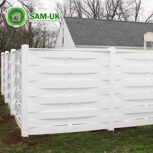 Sam- UV Resistant and Easy to Assemble Home Use Decoration Garden Vinyl Fencing Factory Pvc Privacy 2d Drawing Fence