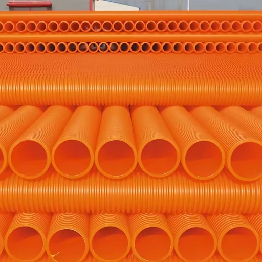 MPP High-Pressure Flexible Corrugated Pipe Durable PE-RT Material Hot Melting Connection Lightweight for Industry Application