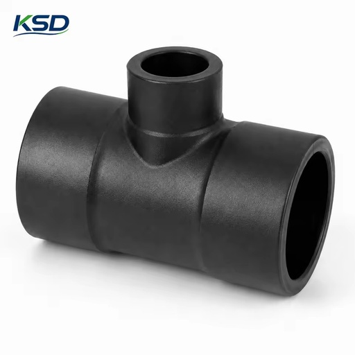 ISO CE Approved PN16 SDR11 SDR17 Polyethylene Poly Pipe Multi-Size 3-Way Connector HDPE Socket Fusion Reducing Tee
