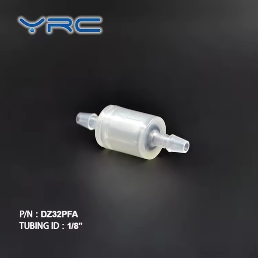Breathing Outlet FKM Diaphragm PP Plastic Non Return Valve Small Mini Water Check Valve Low Opening Pressure White 1/8" Port
