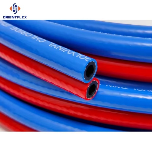 Twin Welding Hose Reel 1/4inch 3/16inch 8mm Size Flexible Rubber Welding Hose Pipe Welding Hose