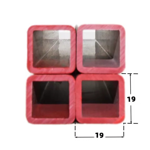 Manufacturers Supply Soft Hard Co-Extruded Plastic Profile Aluminum to PVC Hollow Square Pipe Supermarket Applications