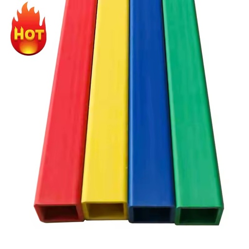 Custom Wholesale Eco-friendly High Durability PVC Square Pipe Colorful Extrusion Profile Tubes