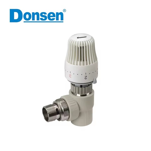 Plastic PPR Elbow Stop Valve with Temperature Control Automatically