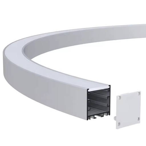 Customization Circle Linear Aluminium Alloy Bendable Flexible Round Ring Curve LED Channel Aluminum Profile