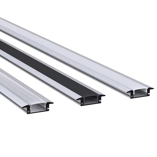 Wholesale U Shape 2m 3m Custom Extruded Aluminum Profile with Diffuser LED Recessed Aluminum Profile for LED Strip Lights