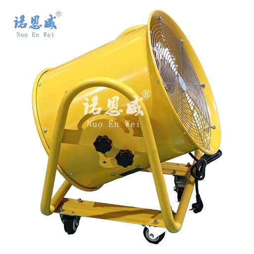 High Quality 16 Inch Portable Ventilation Axial Ducting Blower Industrial Workshop Extractor Fan with Wheel Ventilation Fan