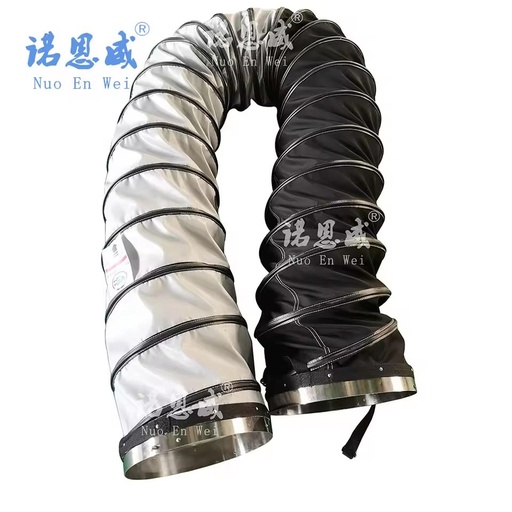 8-24 Inch 200mm-600mm High Temperature air Duct High Temperature Resistant Flexible Ducts Heater Hose Fiberglass Flexible Duct