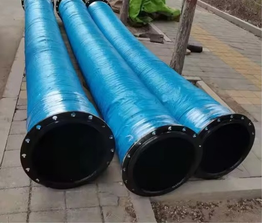 High-pressure Hose 8-inch Diameter, Flange with 8 Holes, Length 6 Meters