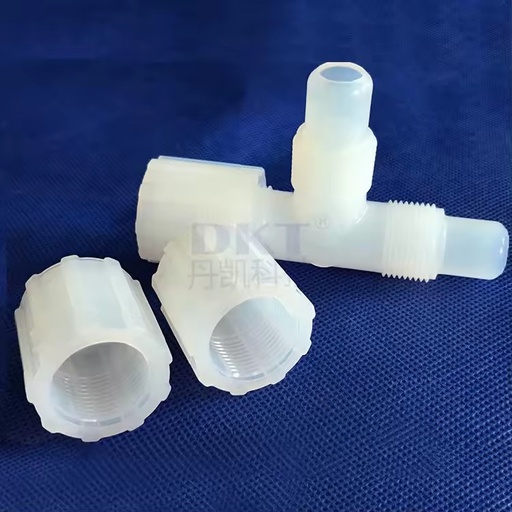 DKT Transparent Opalescent High Transparency Ablative Resistance PFA Fitting Semiconductor Industry Customized Cutting