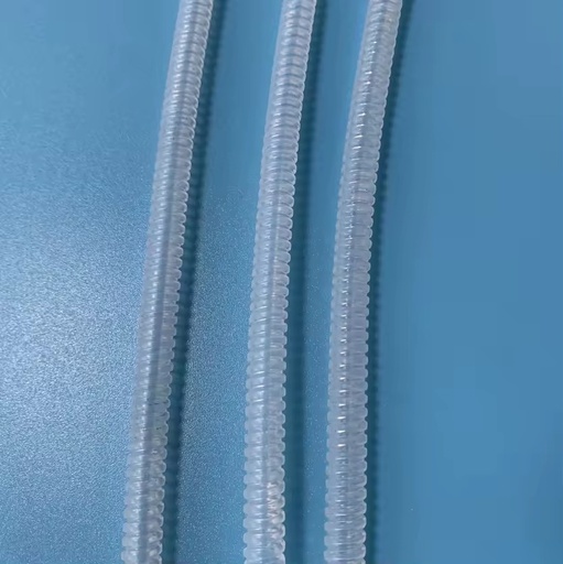 Mechanical Property PFA Bellow Hoses PFA Corrugated Tube Corrugated Pfa Tubing