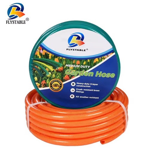 Wholesale Anti-twist Inner Diameter 15mm PVC Garden Hose 30m Roll for Gardening Irrigation and Car Wash