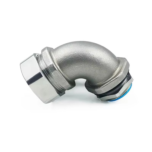 DWJ 90 Degree M32 Connector Electrical Metal Corrugated 90 Degree Liquid Tight Flexible Conduit Connector