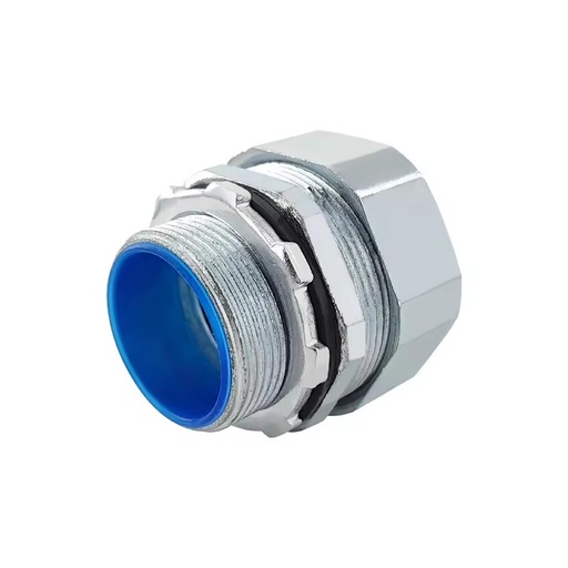 1/4 Zinc Alloy Liquid Tight Connector Joint Hexagon Threaded Waterproof Metal Straight Flexible Conduit Connector