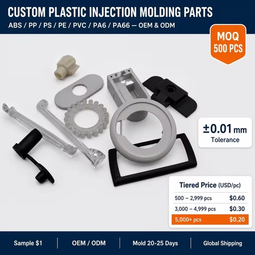 Professional Custom Plastic Injection Products Manufacturer Custom PP PA66 ABS PS PC POM TPE HDPE Plastic Injection Parts