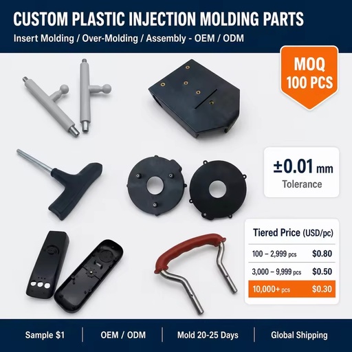 Custom Made Small Plastic Parts Injection Molding Service for PP/ABS/PA6 Insert Molding With Competitive Price